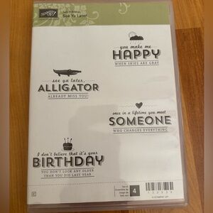 Stampin’ Up Acrylic Set of Rubber Stamps